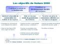 Les objectifs de Natura 2000 (source : MEDDE)